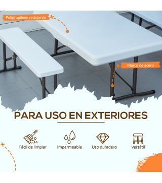 Mesa y Bancos