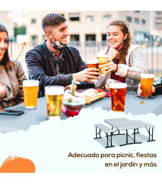 Mesa y Bancos
