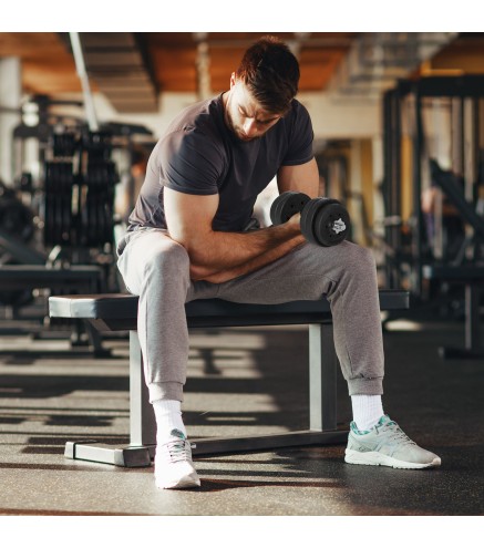 Conjunto de Mancuernas Ajustables de 30kg Juego de Pesas con Discos de 2,5/1,5 kg y Barras de Conexión de 2 kg Kit de Entrenamie