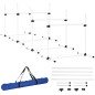 Set de Entrenamiento de Agilidad para Perros Mascotas 4 Piezas Obstáculos Vallas de Salto con Altura Ajustable y Bolsa de Transp Set de Entrenamiento de Agilidad para Perros Mascotas 4 Piezas Obstáculos Vallas de Salto con Altura Ajustable y Bolsa de Transp