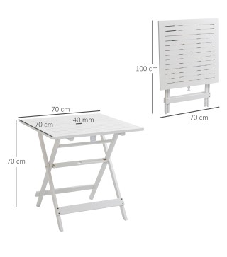 Mesa de Jardín Plegable