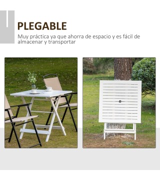 Mesa de Jardín Plegable