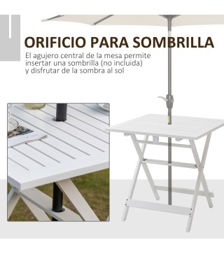 Mesa de Jardín Plegable
