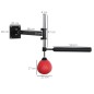 Bola de Velocidad de Boxeo Montado en Pared Altura Ajustable con Barra Giratoria e Inflador Punching Ball para Adultos y Adolesc