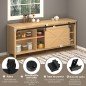 Mini Herraje para Puerta Corredera 200 cm Kit de Accesorios para Puerta Corrediza de Madera con 2 Rieles de Acero al Carbono Car Mini Herraje para Puerta Corredera 200 cm Kit de Accesorios para Puerta Corrediza de Madera con 2 Rieles de Acero al Carbono Car