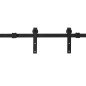 Mini Herraje para Puerta Corredera 200 cm Kit de Accesorios para Puerta Corrediza de Madera con 2 Rieles de Acero al Carbono Car Mini Herraje para Puerta Corredera 200 cm Kit de Accesorios para Puerta Corrediza de Madera con 2 Rieles de Acero al Carbono Car