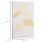 Cuadro de Arte en Lienzo Hojas de Ginkgo Biloba 90x60 cm 1 Parte Impresión Artística para Decoración de Pared en Salón Oficina D