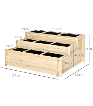 Jardinera de 3 Niveles