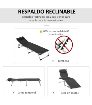 Tumbona Plegable