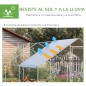 Gallinero para Exterior Jaula para Gallinas de Acero Galvanizado con Cubierta de PE y Cerradura 3x6x2 m Plata