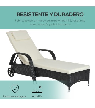 Tumbona de Ratán