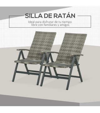 Silla Plegable Ratán