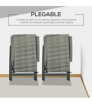 Silla Plegable Ratán
