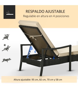 Tumbona de Ratán