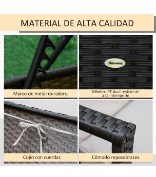 Tumbona de Ratán