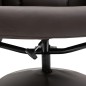 Sillón de Relax con Reposapiés Respaldo Reclinable hasta 145° para Salón Dormitorio Oficina 76x81x101 cm Marrón