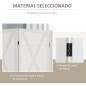 Biombo de 4 Paneles Separador de Ambientes Plegable 182x170 cm Divisor de Espacios Elegante Blanco