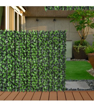 Seto Artificial en Rollo 3x1 m Pantalla de Cerca de Privacidad para Balcón Valla Jardín Exterior Planta Decorativa de Pa