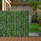 Seto Artificial en Rollo 3x1 m Pantalla de Cerca de Privacidad para Balcón Valla Jardín Exterior Planta Decorativa de Pared PE F