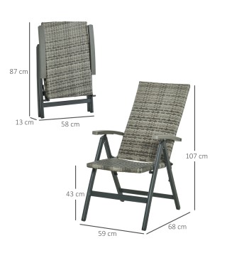 Silla Plegable Ratán