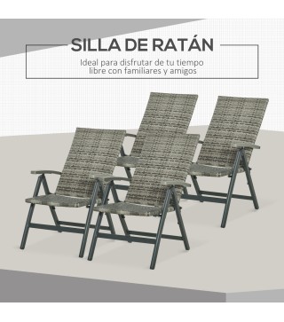 Silla Plegable Ratán