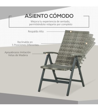 Silla Plegable Ratán