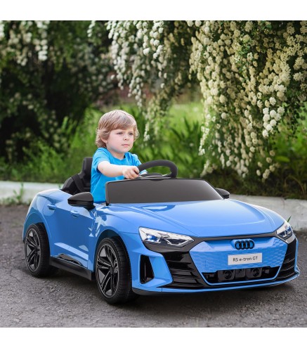Coche Eléctrico para Niños de +3 Años AUDI RS e-tron GT Coche de Batería con Mando a Distancia 103x58x41 cm Azul
