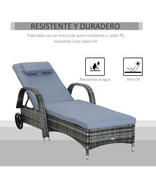 Tumbona de Ratán