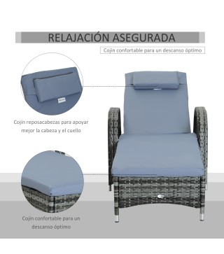 Tumbona de Ratán