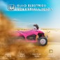 Quad Eléctrico HONDA para Niños 18-36 Meses Vehículo Eléctrico a Batería con Faros LED Bocina 65,5x38,5x43,5cm Fucsia
