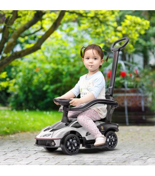 2 en 1 Coche Correpasillos para Niños 12-36 Meses Lamborghini Essenza SCV12 Andador Empujador con Bocina Mango de Empuje y Baran