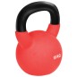 Pesa Rusa de 10 kg de Hierro Fundido con Revestimiento de Neopreno para Entrenamiento de Fuerza 19x12x22 cm Rojo