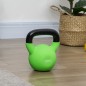 Pesa Rusa de 12 kg de Hierro Fundido con Revestimiento de Neopreno para Entrenamiento de Fuerza 20x13x23 cm Verde