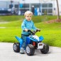 Quad Eléctrico HONDA para Niños 18-36 Meses Vehículo Eléctrico a Batería con Faros LED Bocina 65,5x38,5x43,5cm Azul