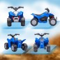 Quad Eléctrico HONDA para Niños 18-36 Meses Vehículo Eléctrico a Batería con Faros LED Bocina 65,5x38,5x43,5cm Azul