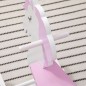 Caballito Balancín para Niños de 1-3 Años de Madera con Manillar y Pedales Carga 50 kg 68x27x46,5cm Blanco y Rosa