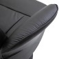 Sillón de Relax con Reposapiés Respaldo Reclinable hasta 145° para Salón Dormitorio Oficina 76x81x101 cm Negro