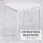 Pack de 4 Sillas de Comedor, Sillas de Cocinas Modernas, Respaldo Alto con Costuras Decorativas de Diamantes, Tapizadas en Cuero