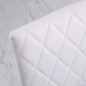 Pack de 4 Sillas de Comedor, Sillas de Cocinas Modernas, Respaldo Alto con Costuras Decorativas de Diamantes, Tapizadas en Cuero