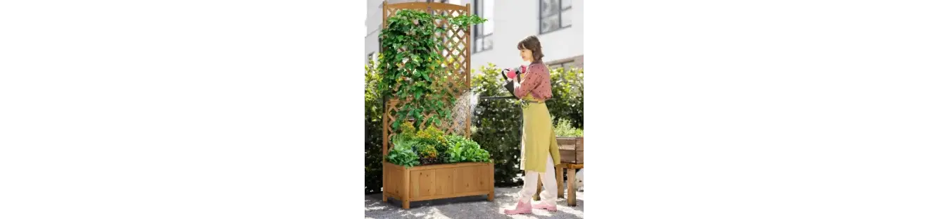 Celosías con jardinera para jardín y terraza | Nocta