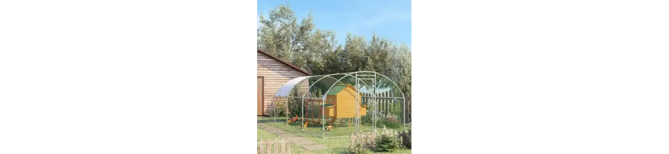 Gallineros de acero resistentes y seguros