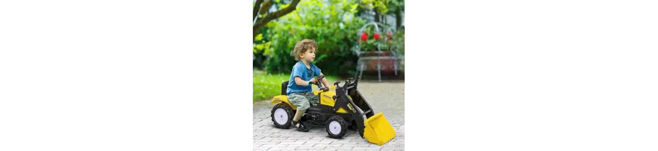 Tractores y excavadoras infantiles para juego creativo