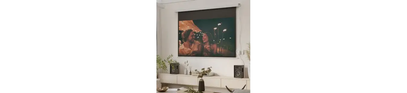 Pantallas para proyectores profesionales y domésticas