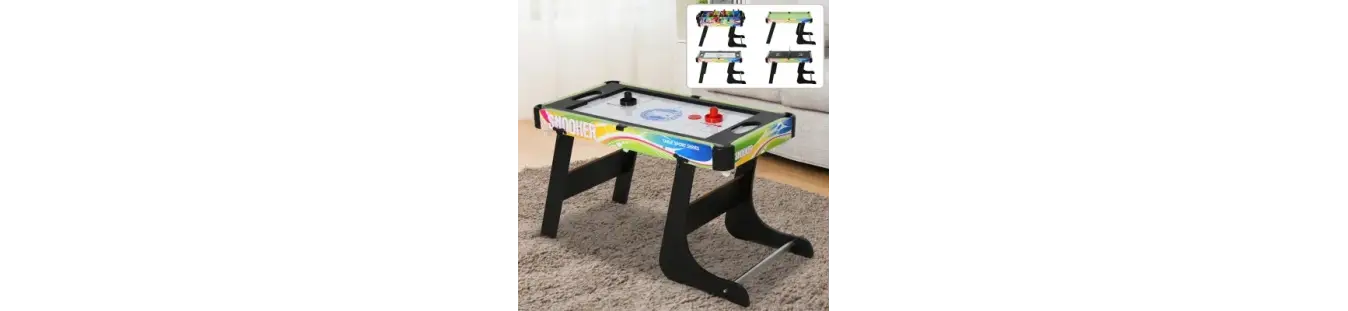 Futbolines y mesas multijuegos para diversión en casa